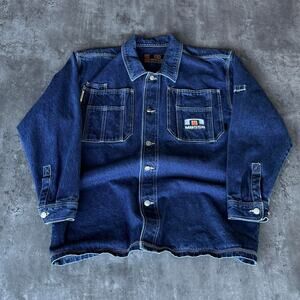 Vintage Y2K Jnco Style Embroidered Hip Hop Baggy Denim Jacket